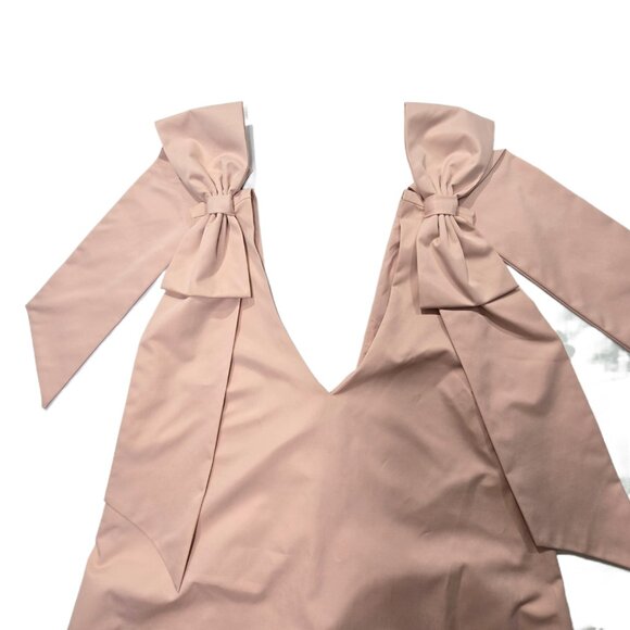 FORE New York & Company Women’s Pink Shoulder Bow Party Mini Dress Size S - Picture 12 of 12